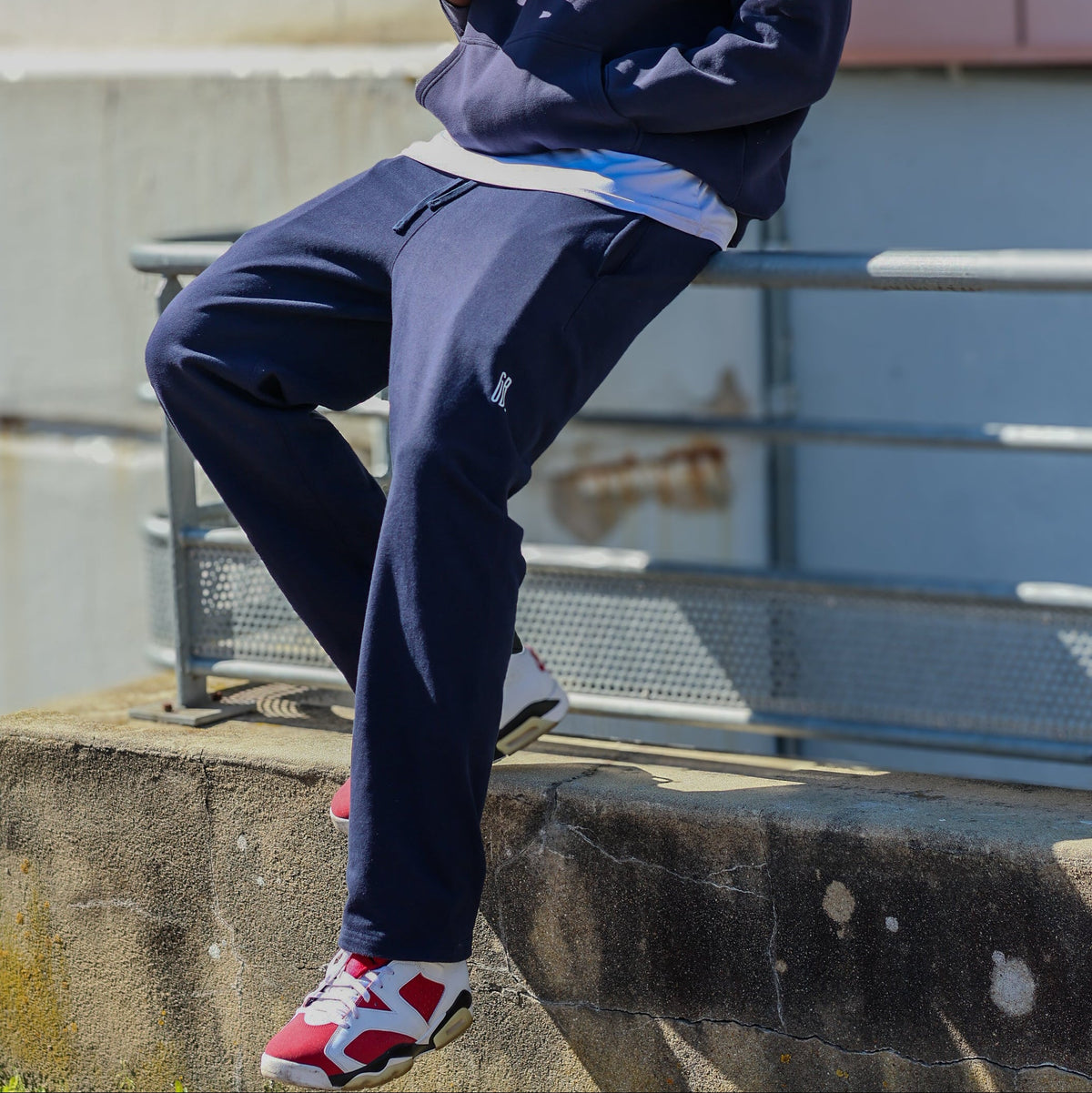 Joggings GRAND B. brown et navy