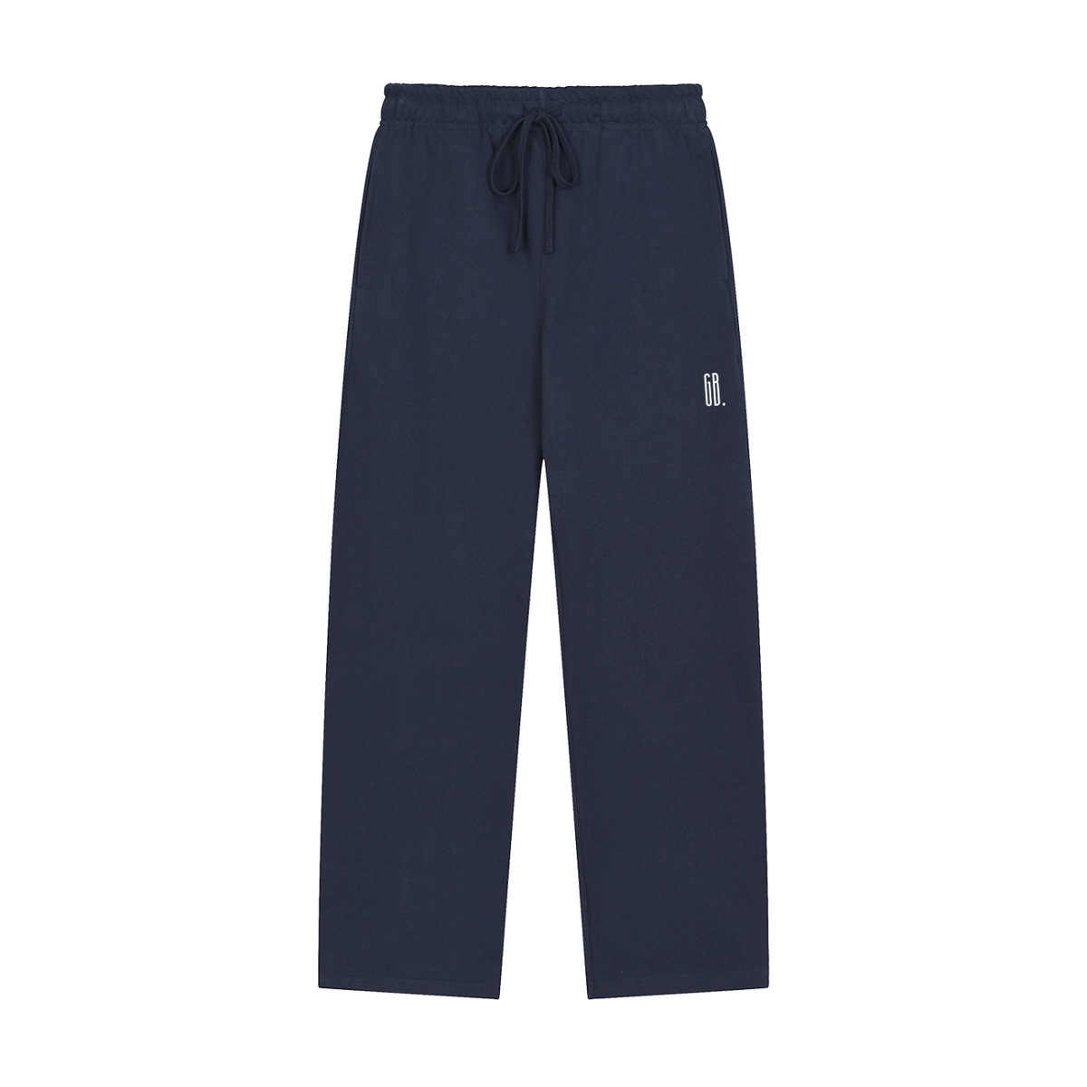 Jogging GRAND B. Navy, jambe droite, vue de face