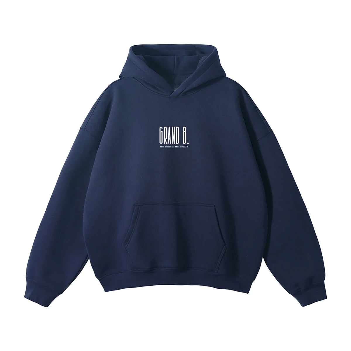 Hoodie Be Brave Navy, devant