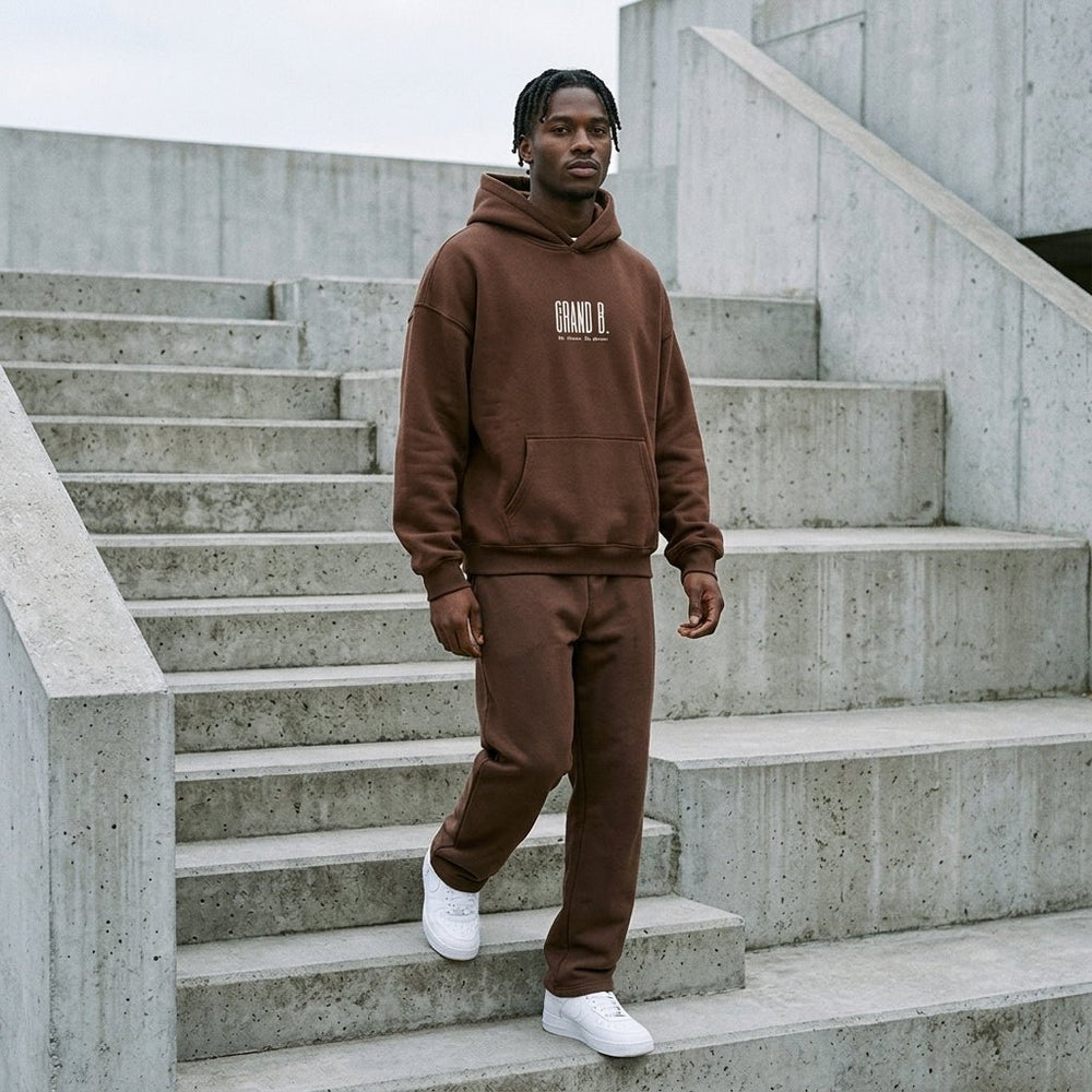 Hoodie Be Brave — Brown